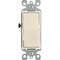 Leviton Decora Residential Grade 15 Amp Rocker Single Pole Switch Light Almond S16-5601-2TS - alternate 1