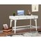 Homeroots 52" White Solid Manufactured Wood Writing Desk with Three Drawers 524099 - alternate 3