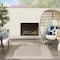 Homeroots 5' X 7' Gray Geometric Indoor Outdoor Area Rug 572770 - alternate 3