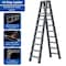 Wrightmaster 9.25 ft. Aluminum Step Ladder, 13 ft. Reach w/Double-Reinforced Pedal, 300 lb. Capacity ZoroHRZJ10 - alternate 5