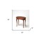 Homeroots 32" Brown Kidney Computer Desk 389428 - alternate 2