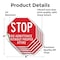 Signmission Stop No Admittance Without Proper A, 4 inch X 4 inch, Vinyl Decal, 5PK OC-D-5PACK-4-180 - alternate 2
