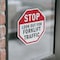 Signmission Stop Look Out for Forklift Traffic, 6 inch X 6 inch, Vinyl Decal, 2PK OC-D-2PACK-6-41 - alternate 2