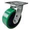 Hyw Products Heavy Duty Caster 5in Green Polyurethane on Cast Iron Wheel, Swivel 40-50S-A1-PC(G) - alternate 1