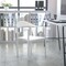 Flash Furniture HERCULES Series 1000 lb. Capacity White Plastic Cafe Stack Chair, PK5 5-RUT-418-WH-GG - alternate 3