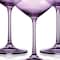Homeroots Set of Four Purple Crystal Balloon Bowl Stemmed Red Wine Glass 485156 - alternate 3