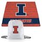 Picnic Time Family Of Brands NCAA Illinois Fighting Illini Impresa Picnic Blanket - Lightweight Beach Blanket - Machine Washable 819-01-999-216-0 - alternate 1