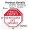 Signmission Private Property Do Not Block Gate, 10 inch X 10 inch, Plastic Sign, 2PK OC-P-2PACK-10-134 - alternate 5