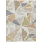 Homeroots 3' X 5' Ivory Brown And Green Geometric Washable Indoor Outdoor Area Rug 600372 - alternate 3