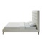 Homeroots Beige Solid Wood King Tufted Upholstered Linen Bed 544759 - alternate 1