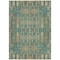 Homeroots 9' X 12' Teal Blue Taupe And Beige Moroccan Washable Indoor Outdoor Area Rug 577221 - alternate 4