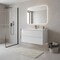 Homeroots 36" White Wood Freestanding Bathroom Vanity With White Sink And Two Drawers 627476 - alternate 2