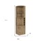 Homeroots 18in Natural Corner Bar Cabinet With Eleven Shelves 488499 - alternate 2