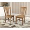 International Concepts Weston Dining Chairs, Hickory, 2PK CI140-84P - alternate 3