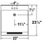 Mustee Utilatub Laundry Tub Floor 23" 15F - alternate 3
