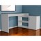 Homeroots 60" White L Shape Computer Desk 477842 - alternate 2