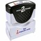 Consolidated Stamp Preinked For Deposit Only Message Stamp, RedBlue COS035523 - alternate 1