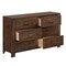 Homeroots 59" Brown Metal Six Drawer Dresser 374189 - alternate 2