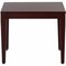 Lorell Square Lorell Mahogany Finish Solid Wood Corner Table, 26.2 W, 26.2 L, 29.5 H, Birch, Mahogany LLR59543 - alternate 1