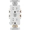 Leviton 15A White Tamper & Weather Resistant Commercial Grade 5-15R Duplex Outlet S12-TWR15-00W - alternate 1