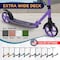 Outdoorcruiser Outdoor Cruiser Kick Scooter, Ages 6+, 240 LBS Max, Foldable, 8in. Wheels, Suspension, Purple OCTENS917 - alternate 2