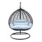 Leisuremod Teardrop Hanging Swing Chair with Stainless Steel Stand, 440 lb Capacity, Weatherproof RSCBL-57LGR - alternate 1