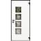Vdomdoors Aluminum Door Cynex 6106 Dark Stone Entry Steel Metal Modern Painted W36xH80 Left Inswing CYNEX6106EXD-DARK-W36xH80-LH-I - alternate 2