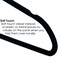 Elama Home 50 Piece Flocked Velvet Clothes Hangers with Stainless Steel Swivel Hooks in Black HANGER50PIECEBLACK - alternate 3