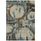 Homeroots 5' X 8' Beige Brown And Copper Geometric Washable Indoor Outdoor Area Rug 589369 - alternate 2