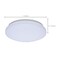 Nuvo 11in. LED Cloud Fixture with Sensor 11.5W 27K/30K/35K/40K/50K CCT Selectable Round Shape White 120V 62/1851 - alternate 3