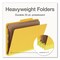 Pendaflex HD Pressboard Folder, 2/5-Cut Tab, Expands 3", 3 Dividers, 8 Fasteners, Letter, Yellow, 10PK 1006943 - alternate 3