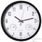 Clockswise 12-inch Non-Ticking Quartz Wall Clock with Thermometer & Hygrometer - Battery Operated QI004748.BK.12 - alternate 3