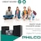 Philco Stereo Shelf System 30W Tray Loading CD Player w/Digital FM Radio, Bluetooth Streaming, RemoteControl PES3530/BK - alternate 2
