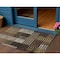 Homeroots 3' X 5' Chocolate Ivory And Gold Striped Washable Indoor Outdoor Area Rug 613157 - alternate 1