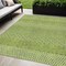 Homeroots 5' X 8' Lime Green And Ivory Chevron Washable Indoor Outdoor Area Rug 612275 - alternate 1