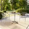 Flash Furniture Square Table Set, 31.5 W, 31.5 L, 27.5 H, Aluminum, Plastic, Stainless Steel, Grey TLH-ALUM-32SQ-017BCHR2-GG - alternate 3