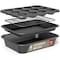 Bakkenmaster Bakken 4-Piece Nonstick Carbon Steel Bakeware Set, Stackable, Dishwasher & Oven Safe Gray Marble BAK4PCGRY04 - alternate 1