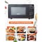 Commercial Chef Countertop Microwave Oven, 0.6 Cu. Ft, Black CHM660B - alternate 2