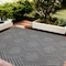 Homeroots 9' X 12' Gray and Blue Geometric Stain Resistant Indoor Outdoor Area Rug 531614 - alternate 1