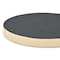 Homeroots 15in Taupe Faux Wicker Round Serving Tray 713545 - alternate 2