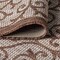 Jonathan Y Madrid Vintage Filigree Textured Weave Taupe/Espresso 9 ft Square Indoor/Outdoor Area Rug SMB107C-9SQ - alternate 4
