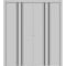 Sartodoors Sliding Closet Double Bi-fold Doors, Planum 0011 Matte Grey and Aluminum Strips, Sturdy Tracks Mold PLANUM0011DBF-GRE-96 x 84 (4* 24x84) - alternate 1
