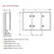 Mytee Products 68 inx80 inx14 in Black Viking Vaulted Aluminum Flatbed Trailer Cab Rack w/ 3Mirror VK-VLT-3D-BLK - alternate 2