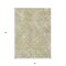 Homeroots 5' X 8' Beige Tan And Ivory Geometric Washable Indoor Outdoor Area Rug 588287 - alternate 3