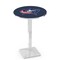 Holland Bar Stool Co 42" Chrome Columbus Blue Jackets Pub Table, 36" dia. Top L217C4236ColBlu - alternate 1