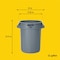 Rubbermaid Commercial Executive Series 32 gal Round Heavy Duty Plastic Can, Black, None, Plastic, Not Applicable 1867531 - alternate 2