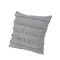 Homeroots Set of Two Gray Ribbed Cotton Throw Pillow With Fringe, 2PK 554606 - alternate 2