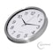 Clockswise 10-in Round Quartz Wall Clock Non-Ticking Battery Operated with Silent Sweep Movement,  QI004745.WT.10 - alternate 3