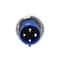 Walther-Werke Pin and Sleeve Plug, 60A, 3Ã¸ 250 or 230, 3 Phase, 3 Pole, Blue, Screw Terminals Wire Connection Type 269409 - alternate 4