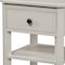Homeroots 26" Solid Wood and Wood Square One Drawer Nightstand 399268 - alternate 2